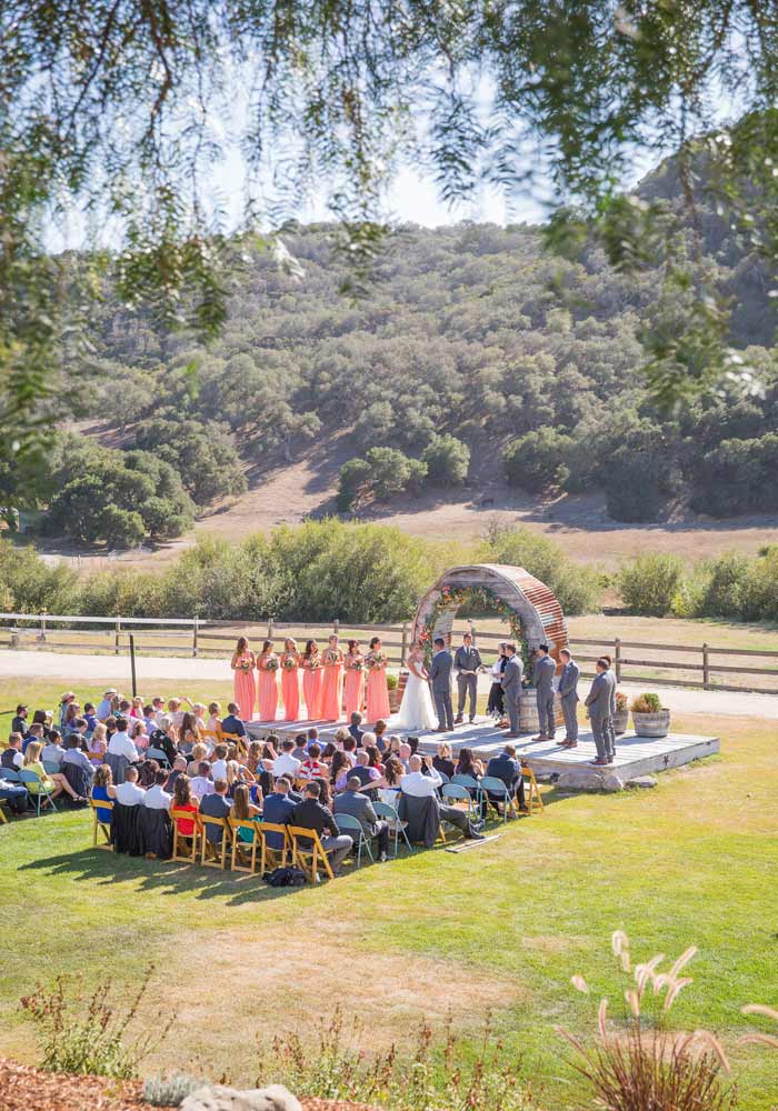Ceremony at the Holland Ranch.