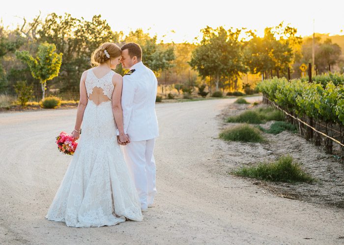 Bride and Groom at Cass Winery in Paso Robles