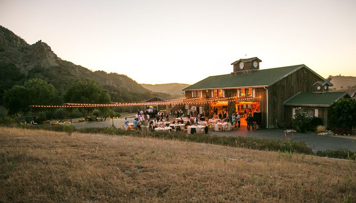 Holland Ranch at sunset.