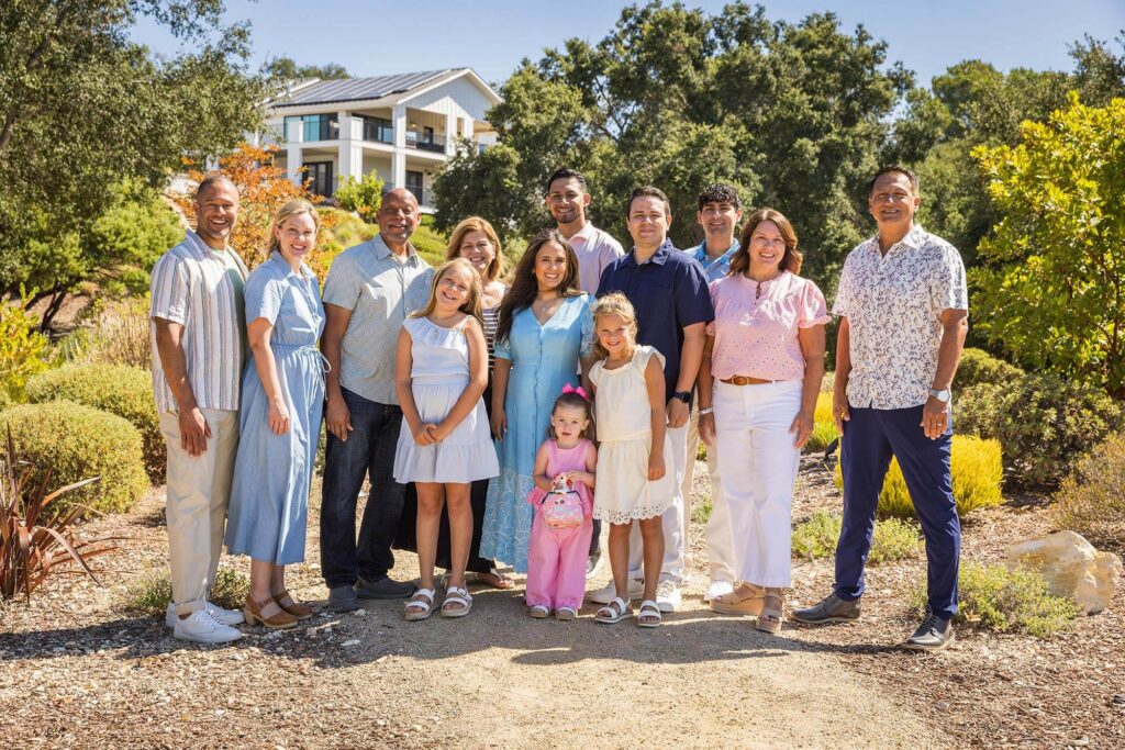 Beginnings Ranch & Vineyard, a luxury vacation rental in Paso Robles wine country and the beautiful setting for this extended family portrait session.